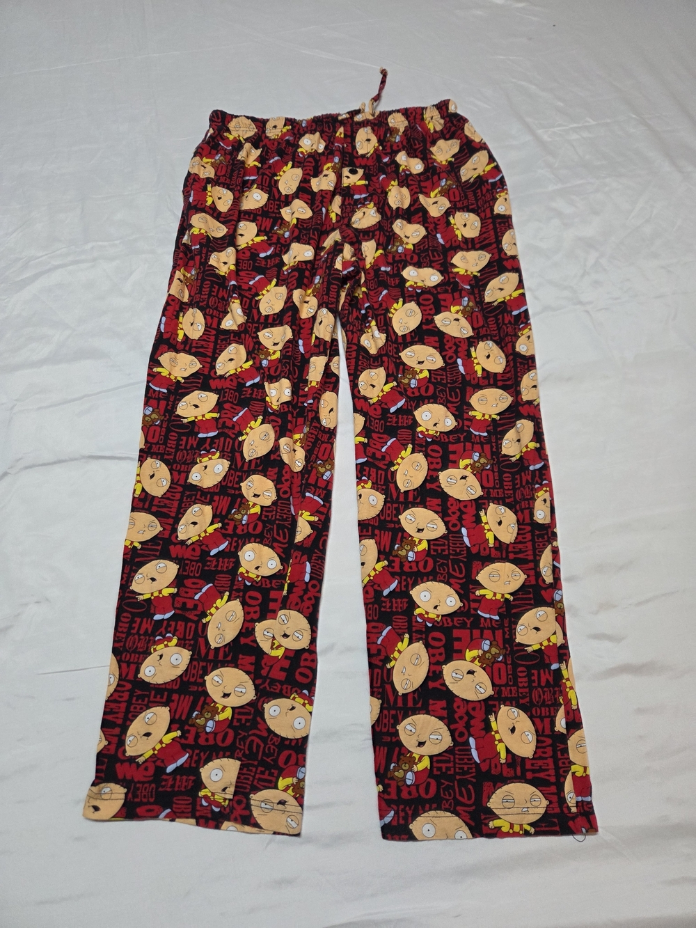 Men's Red Character Print Lounge Joggers